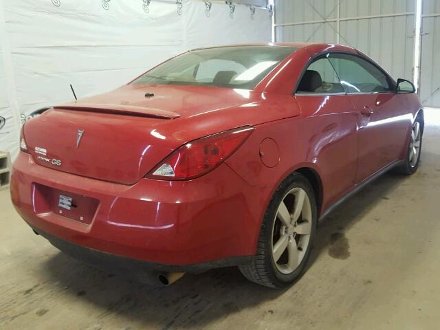 1G2ZH361274185225 - 2007 PONTIAC G6 GT RED photo 4