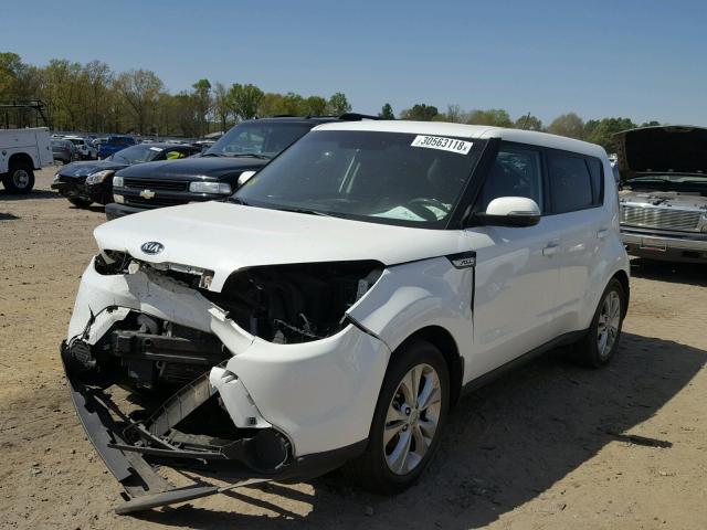 KNDJP3A59E7005465 - 2014 KIA SOUL + WHITE photo 2