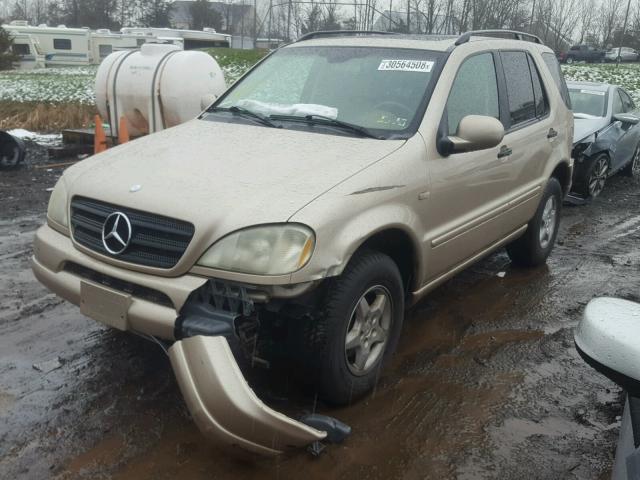 4JGAB54E61A281973 - 2001 MERCEDES-BENZ ML 320 BEIGE photo 2