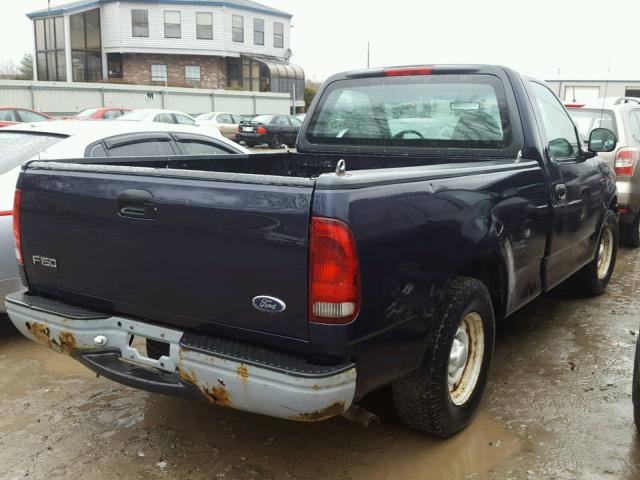 2FTZF1723XCA54916 - 1999 FORD F150 BLUE photo 4