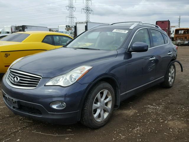 JN1AJ0HR9AM755276 - 2010 INFINITI EX35 BASE BLUE photo 2