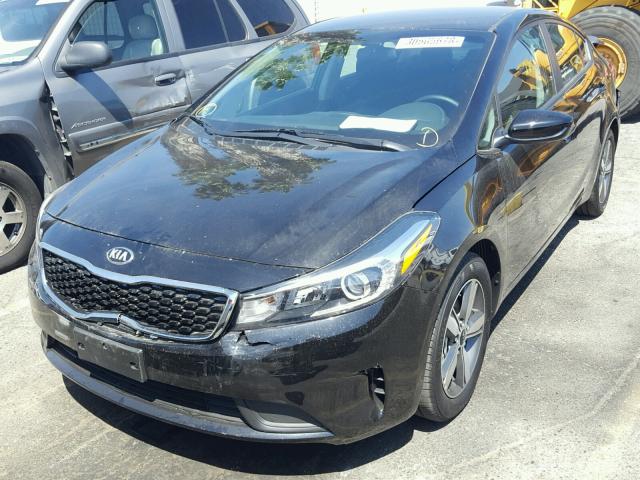 3KPFL4A78JE210827 - 2018 KIA FORTE LX BLACK photo 2