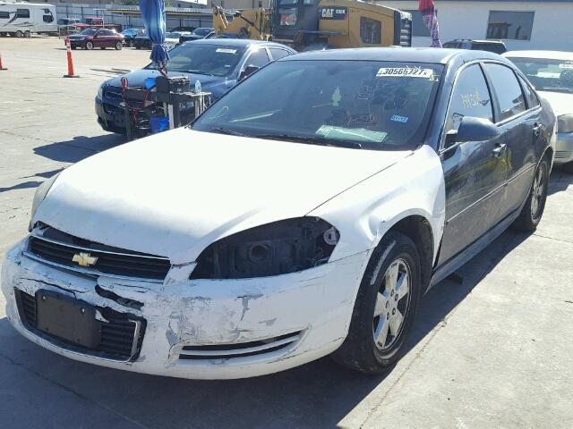 2G1WB5EK2A1266890 - 2010 CHEVROLET IMPALA LT BLUE photo 2