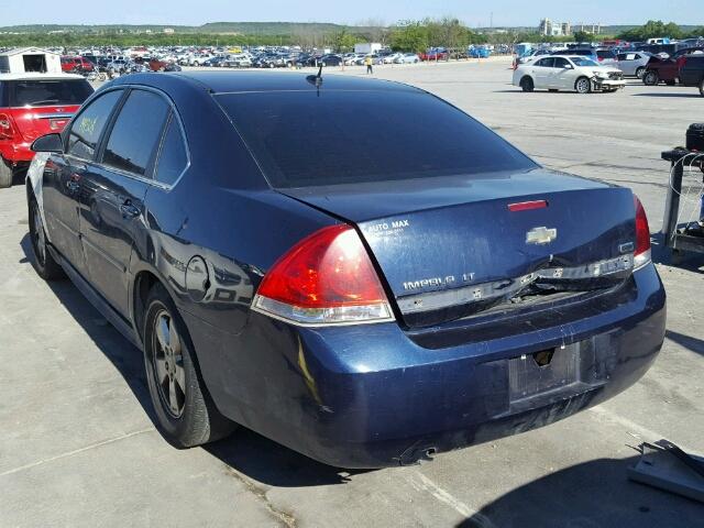 2G1WB5EK2A1266890 - 2010 CHEVROLET IMPALA LT BLUE photo 3