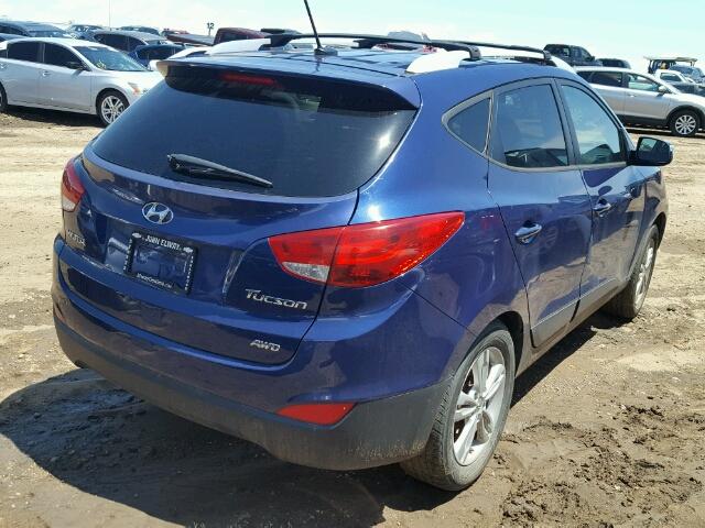 KM8JUCAC9CU451603 - 2012 HYUNDAI TUCSON GLS BLUE photo 4