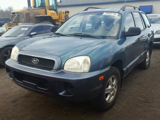 KM8SB13D82U234465 - 2002 HYUNDAI SANTA FE B GREEN photo 2