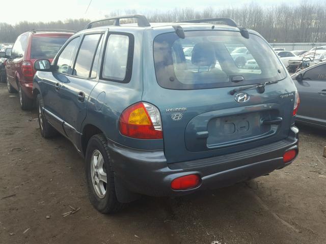 KM8SB13D82U234465 - 2002 HYUNDAI SANTA FE B GREEN photo 3