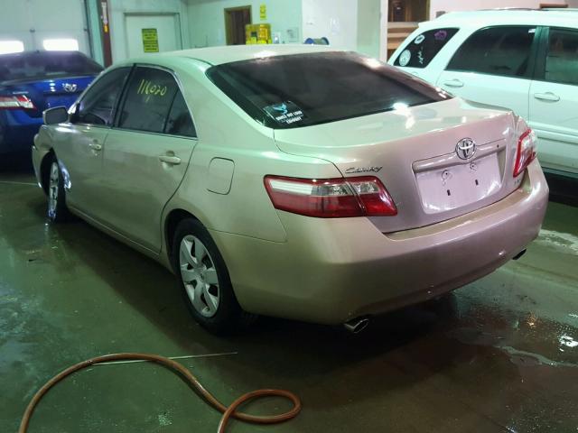 4T1BK46K67U555892 - 2007 TOYOTA CAMRY NEW GOLD photo 3