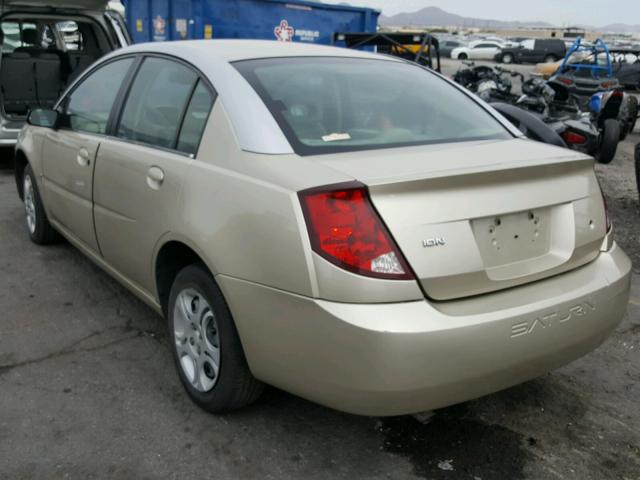 1G8AJ52FX3Z155424 - 2003 SATURN ION LEVEL GOLD photo 3
