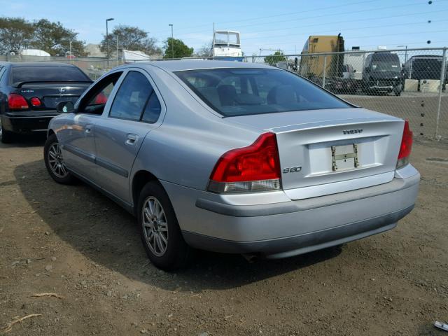 YV1RS64AX42333625 - 2004 VOLVO S60 SILVER photo 3