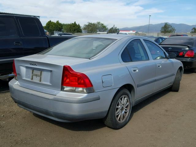 YV1RS64AX42333625 - 2004 VOLVO S60 SILVER photo 4