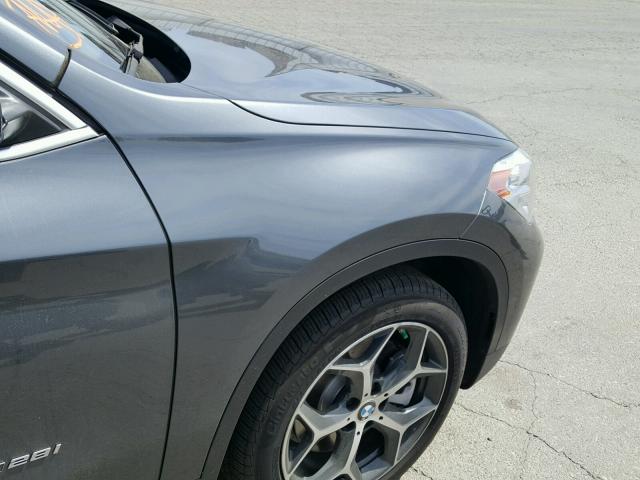 WBXHT3C34J5K28561 - 2018 BMW X1 XDRIVE2 Графитовый фото 9