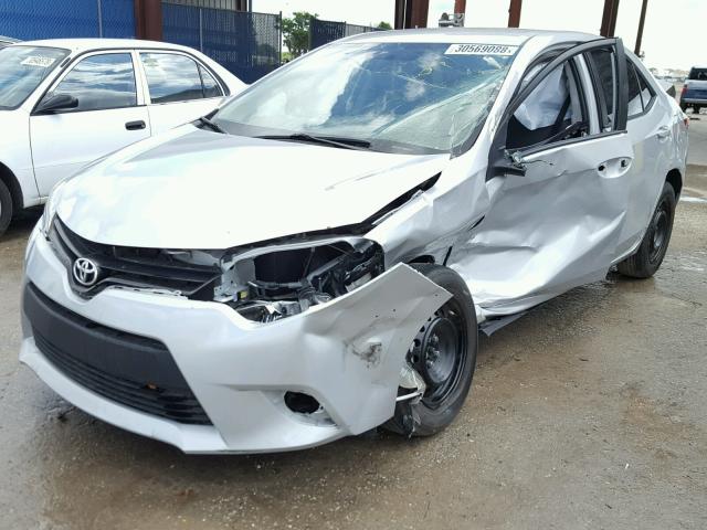 2T1BURHE5GC519059 - 2016 TOYOTA COROLLA L SILVER photo 2