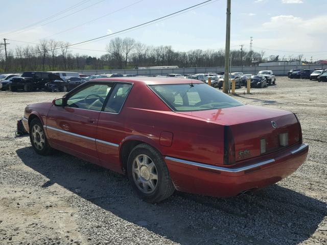 1G6ET1290WU612332 - 1998 CADILLAC ELDORADO T MAROON photo 3