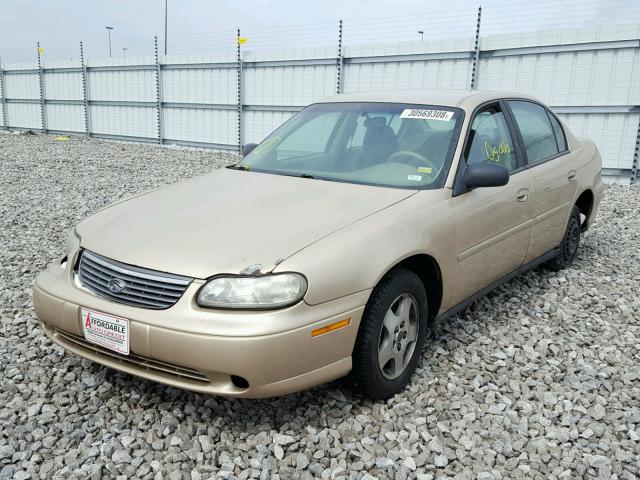 1G1ND52JX2M696285 - 2002 CHEVROLET MALIBU GOLD photo 2