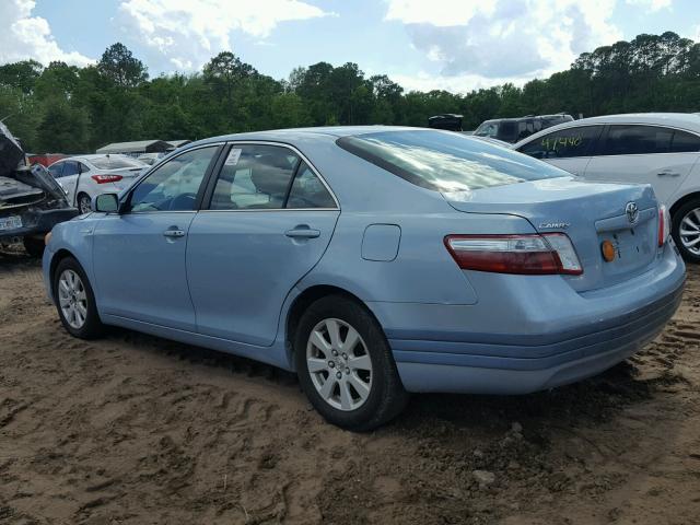 4T1BB46K09U073857 - 2009 TOYOTA CAMRY HYBR BLUE photo 3