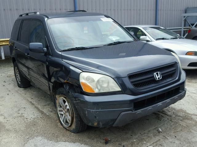 2HKYF18544H580031 - 2004 HONDA PILOT EXL GRAY photo 1