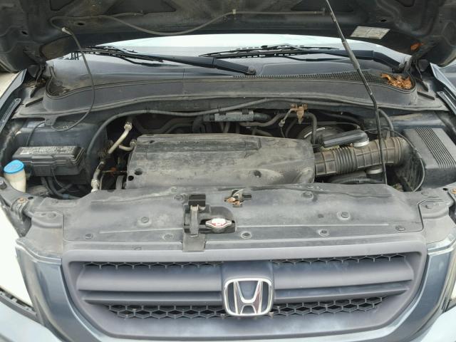 2HKYF18544H580031 - 2004 HONDA PILOT EXL GRAY photo 7