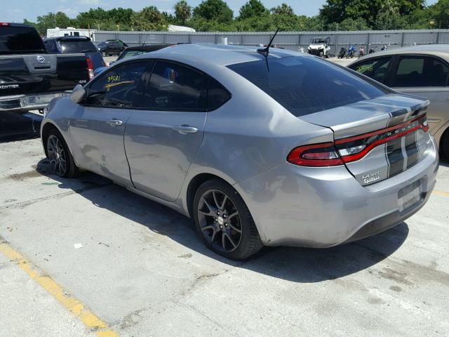 1C3CDFAA6GD682241 - 2016 DODGE DART SE GRAY photo 3