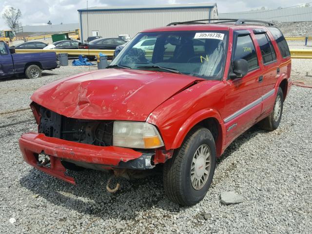 1GKDT13W9W2562995 - 1998 GMC S15 JIMMY RED photo 2