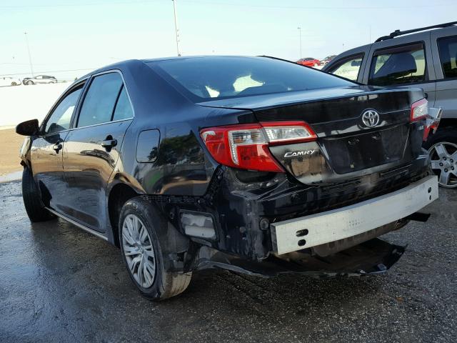 4T1BF1FK5EU344862 - 2014 TOYOTA CAMRY L BLACK photo 3