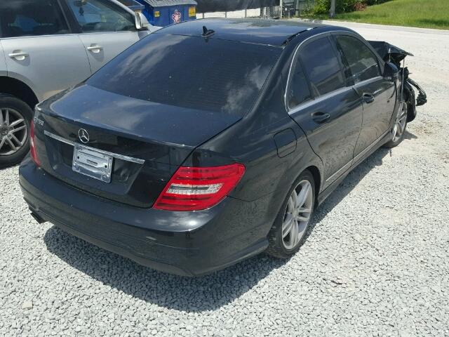 WDDGF4HB6CR235597 - 2012 MERCEDES-BENZ C 250 BLACK photo 4