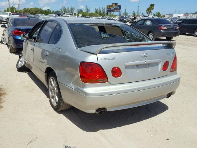 JT8BL69S930011816 - 2003 LEXUS GS 430 SILVER photo 3