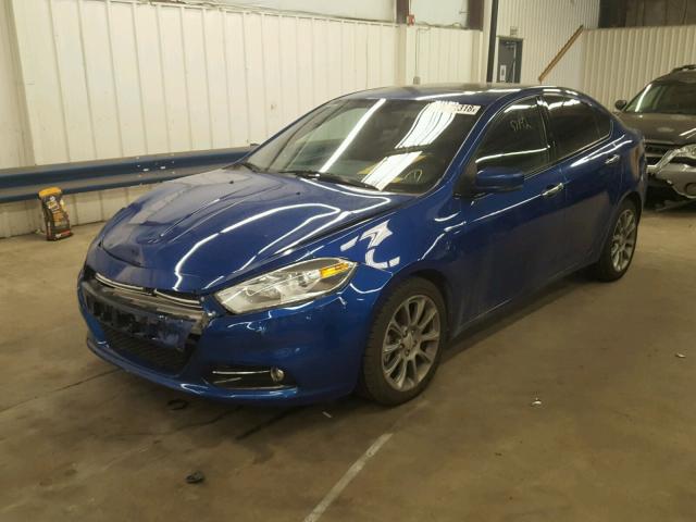 1C3CDFCA7DD176474 - 2013 DODGE DART LIMIT BLUE photo 2