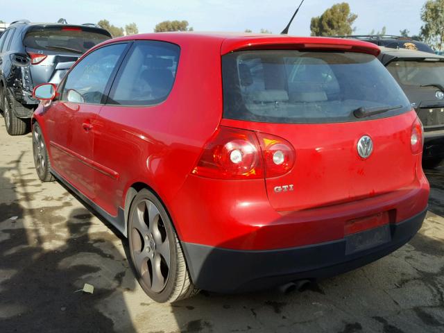 WVWEV71K36W106738 - 2006 VOLKSWAGEN NEW GTI RED photo 3