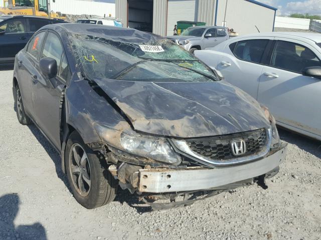 19XFB2F73FE034681 - 2015 HONDA CIVIC SE GRAY photo 1