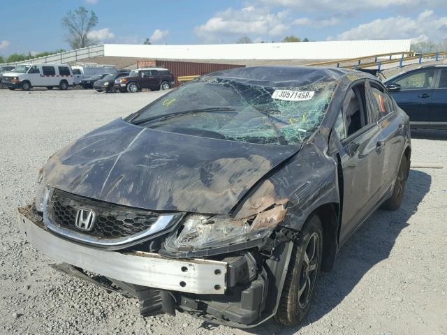 19XFB2F73FE034681 - 2015 HONDA CIVIC SE GRAY photo 2