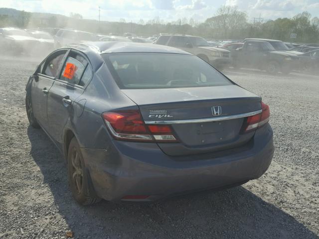 19XFB2F73FE034681 - 2015 HONDA CIVIC SE GRAY photo 3