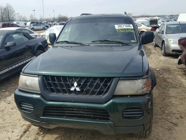 JA4MT21H82P008263 - 2002 MITSUBISHI MONTERO SP GREEN photo 9