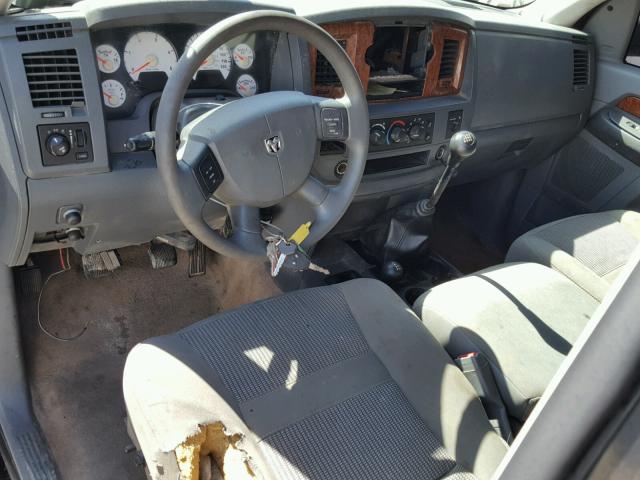 3D7KS26C76G104625 - 2006 DODGE RAM 2500 S BLACK photo 9