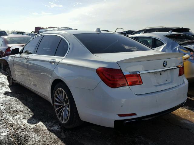 WBAKB8C51BCY65180 - 2011 BMW 750LI WHITE photo 3