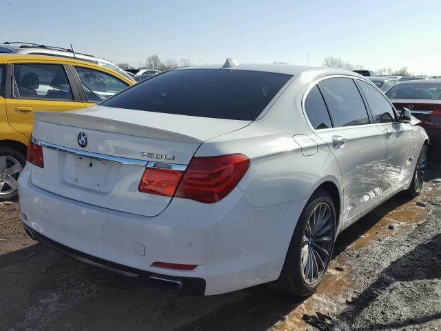 WBAKB8C51BCY65180 - 2011 BMW 750LI WHITE photo 4