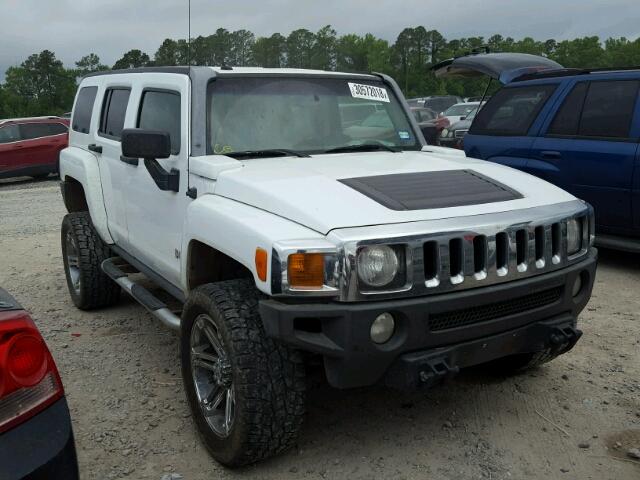 5GTDN13E478146924 - 2007 HUMMER H3 WHITE photo 1