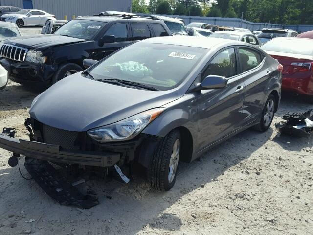 5NPDH4AE7BH060729 - 2011 HYUNDAI ELANTRA GL CHARCOAL photo 2