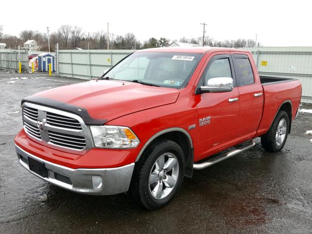 1C6RR7GT2DS694813 - 2013 RAM 1500 SLT RED photo 2