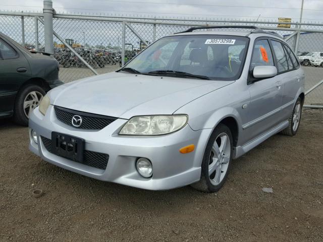 JM1BJ245531114145 - 2003 MAZDA PROTEGE PR SILVER photo 2