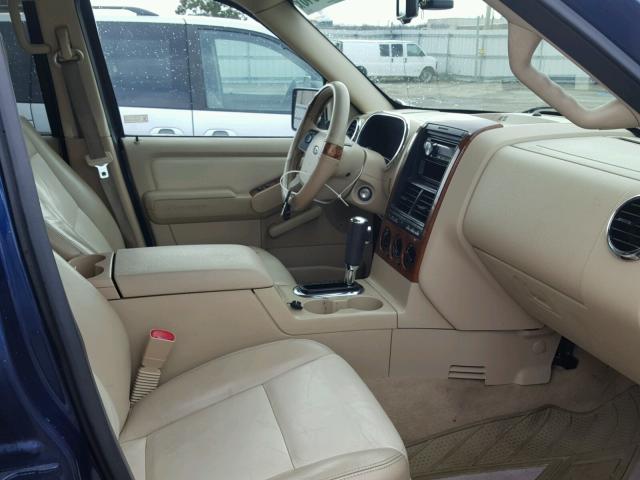 1FMEU74E66UA32912 - 2006 FORD EXPLORER E BLUE photo 5