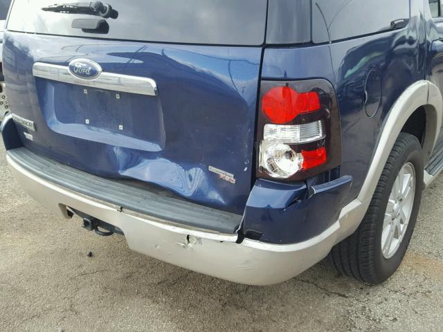 1FMEU74E66UA32912 - 2006 FORD EXPLORER E BLUE photo 9