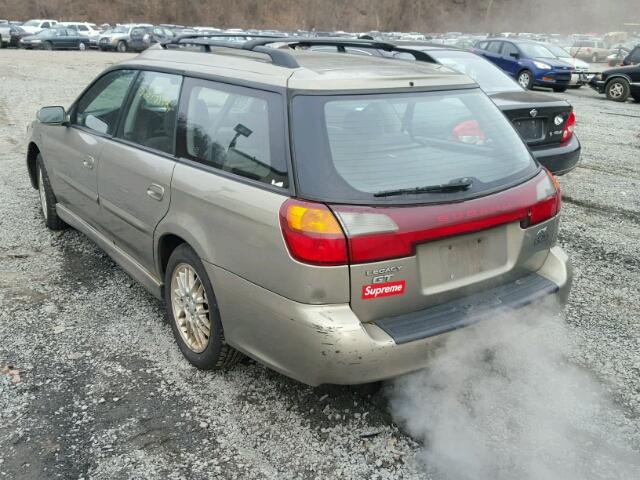 4S3BH6453Y7300919 - 2000 SUBARU LEGACY GT TAN photo 3