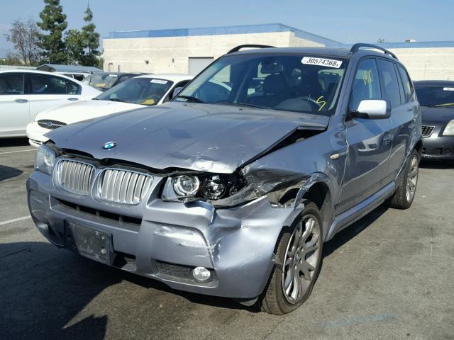 WBXPC93437WF21381 - 2007 BMW X3 3.0SI GRAY photo 2