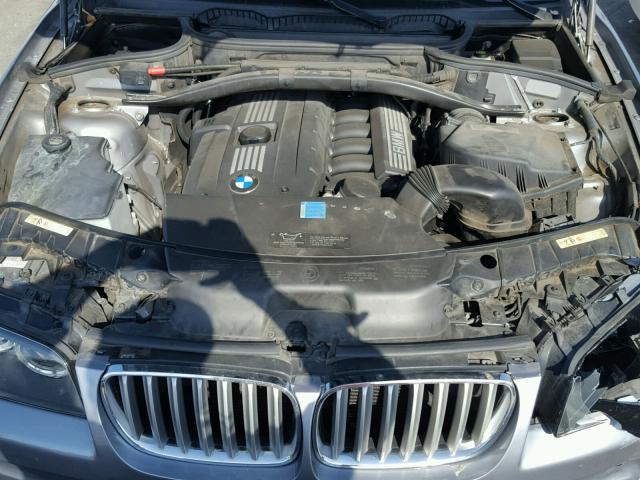 WBXPC93437WF21381 - 2007 BMW X3 3.0SI GRAY photo 7