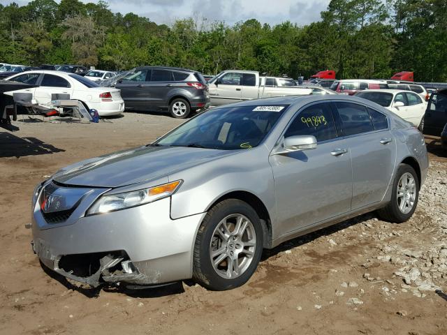 19UUA8F58AA026228 - 2010 ACURA TL SILVER photo 2