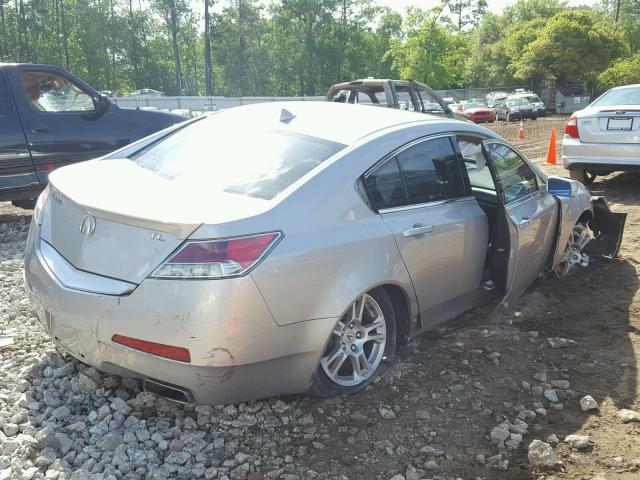 19UUA8F58AA026228 - 2010 ACURA TL SILVER photo 4