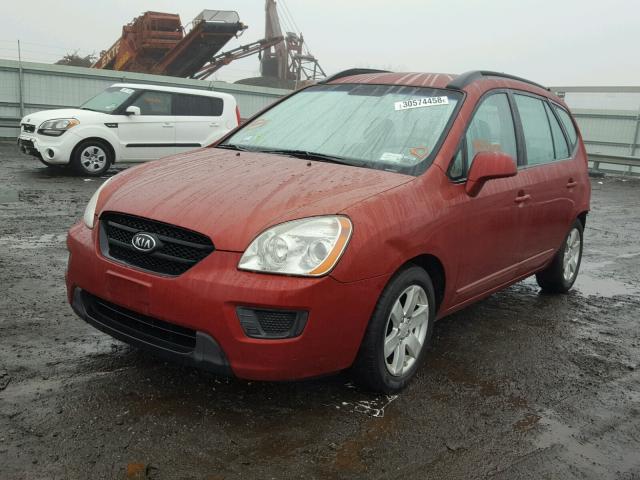 KNAFG526787131737 - 2008 KIA RONDO LX RED photo 2