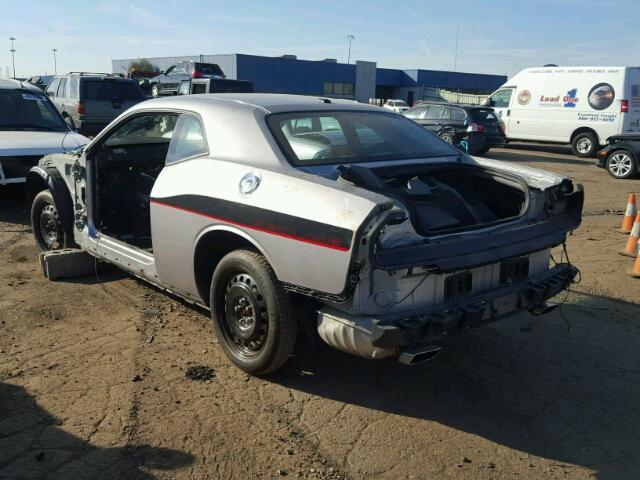 2C3CDYBT3EH304213 - 2014 DODGE CHALLENGER SILVER photo 3