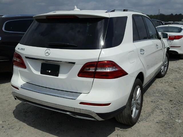 4JGDA5JB9FA617049 - 2015 MERCEDES-BENZ ML 350 WHITE photo 4